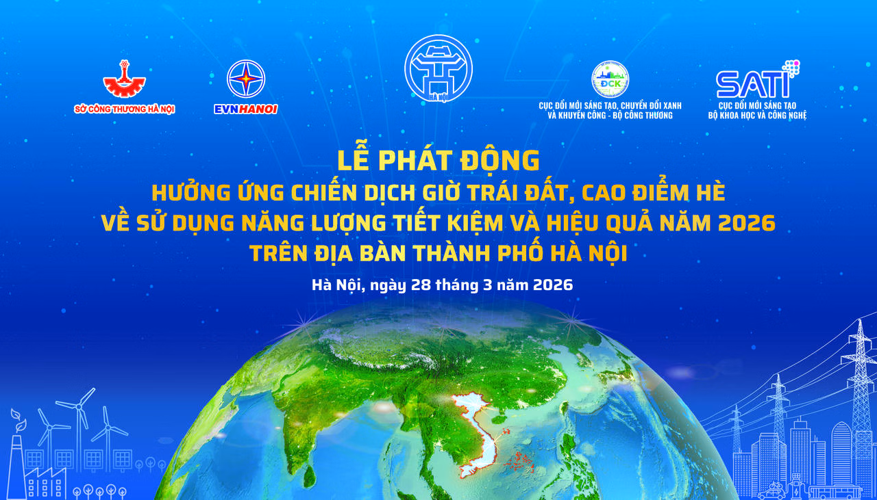 Hà Nội phát động sử dụng năng lượng tiết kiệm và hiệu quả cao điểm hè 2026