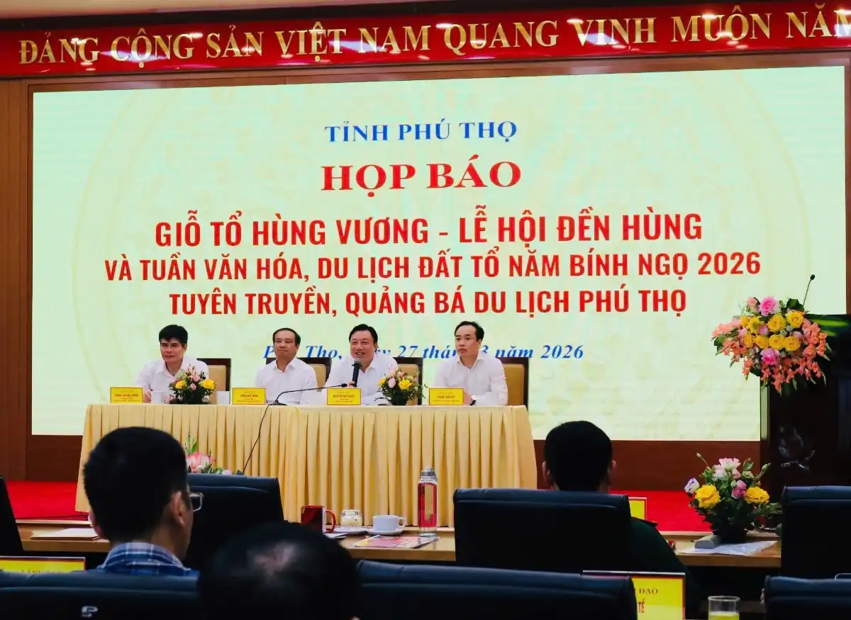 Phú Thọ công bố thông tin về Lễ Giỗ Tổ Hùng Vương và Tuần Văn hóa – Du lịch Đất Tổ 2026